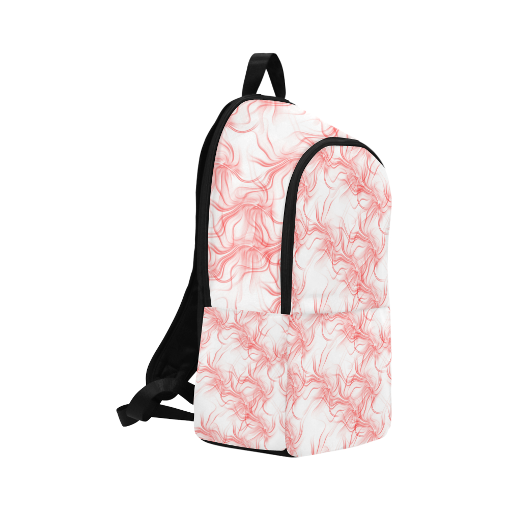 Smoke Red flames Fabric Backpack for Adult (Model 1659)