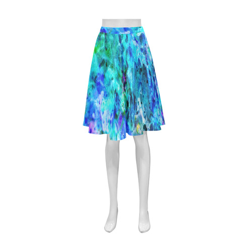 Aqua Gemstones Athena Women's Short Skirt (Model D15)