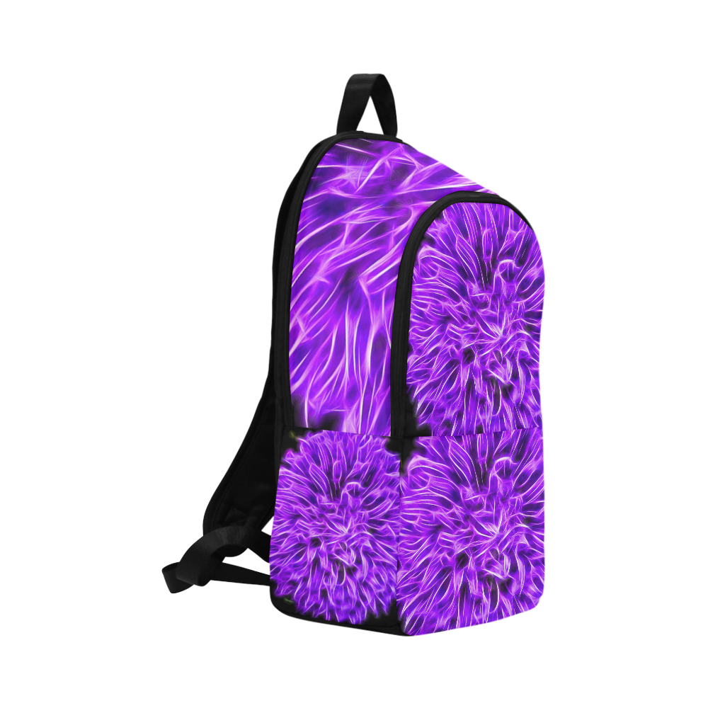 Lilac Chrysanthemum Topaz Fabric Backpack for Adult (Model 1659)
