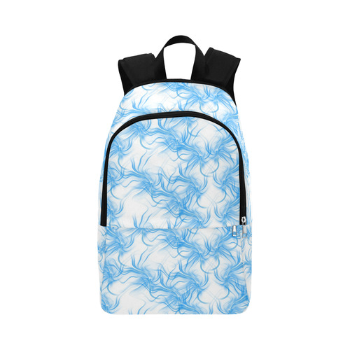 Smoke Blue Flames Fabric Backpack for Adult (Model 1659)