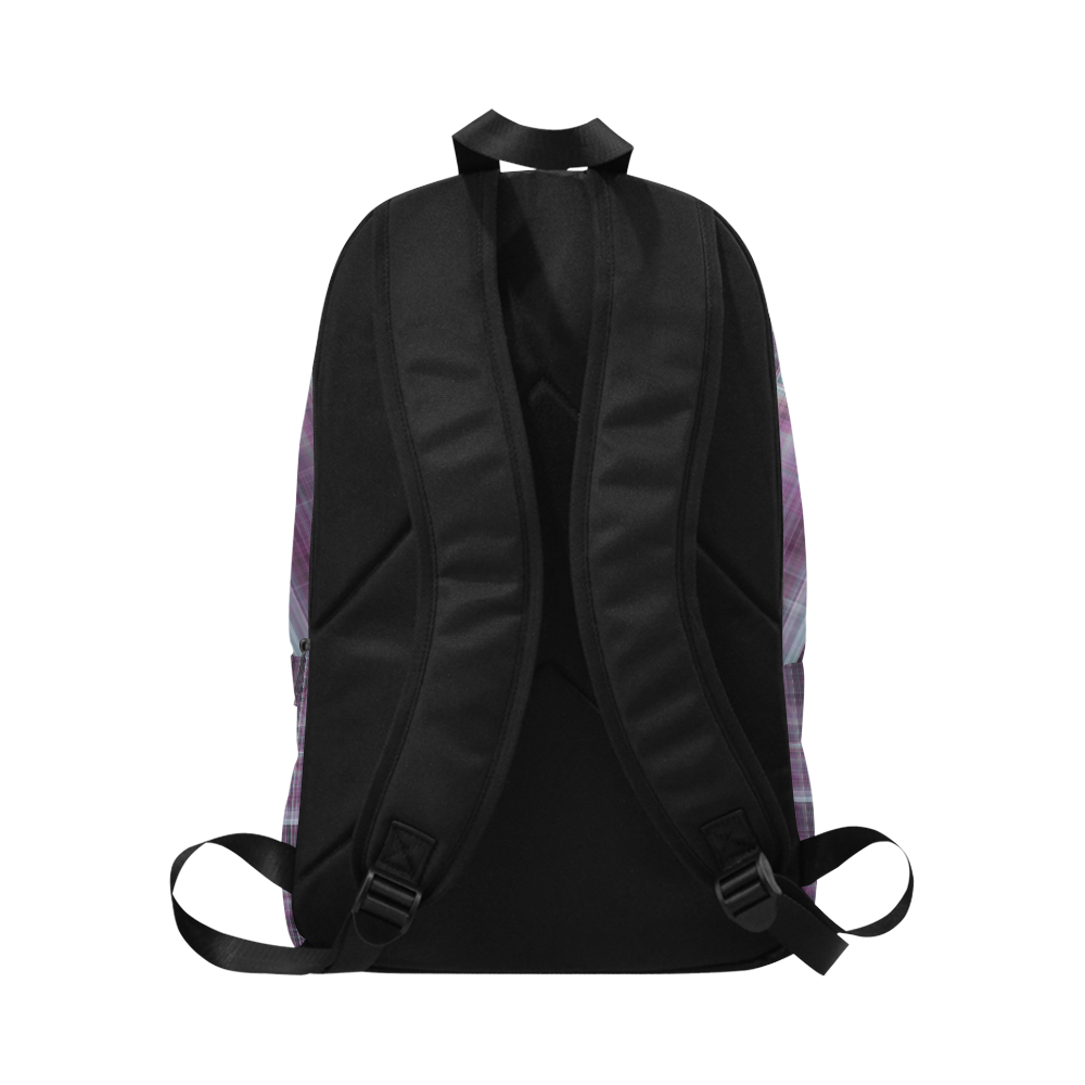 purple plaid Fabric Backpack for Adult (Model 1659)