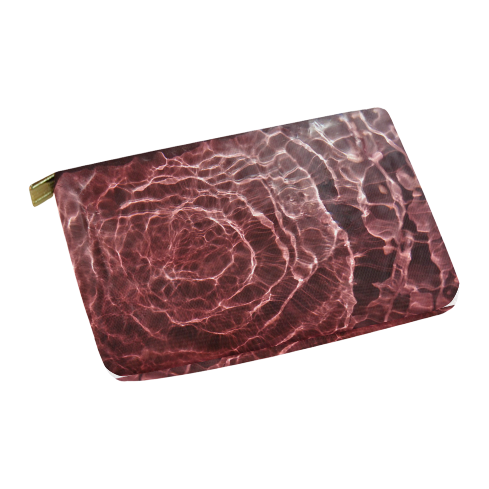 Dark Pink Light Ray Carry-All Pouch 12.5''x8.5''