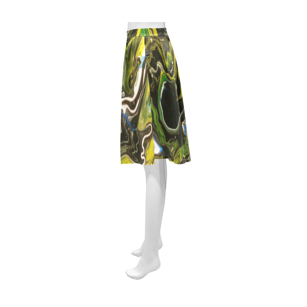 Liquified Rainforest Athena Women's Short Skirt (Model D15)