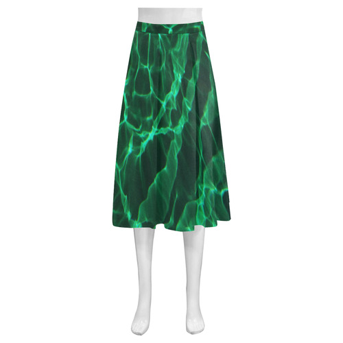the green dive Mnemosyne Women's Crepe Skirt (Model D16)