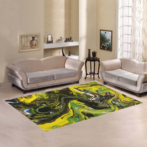 Liquified Rainforest Area Rug7'x5'