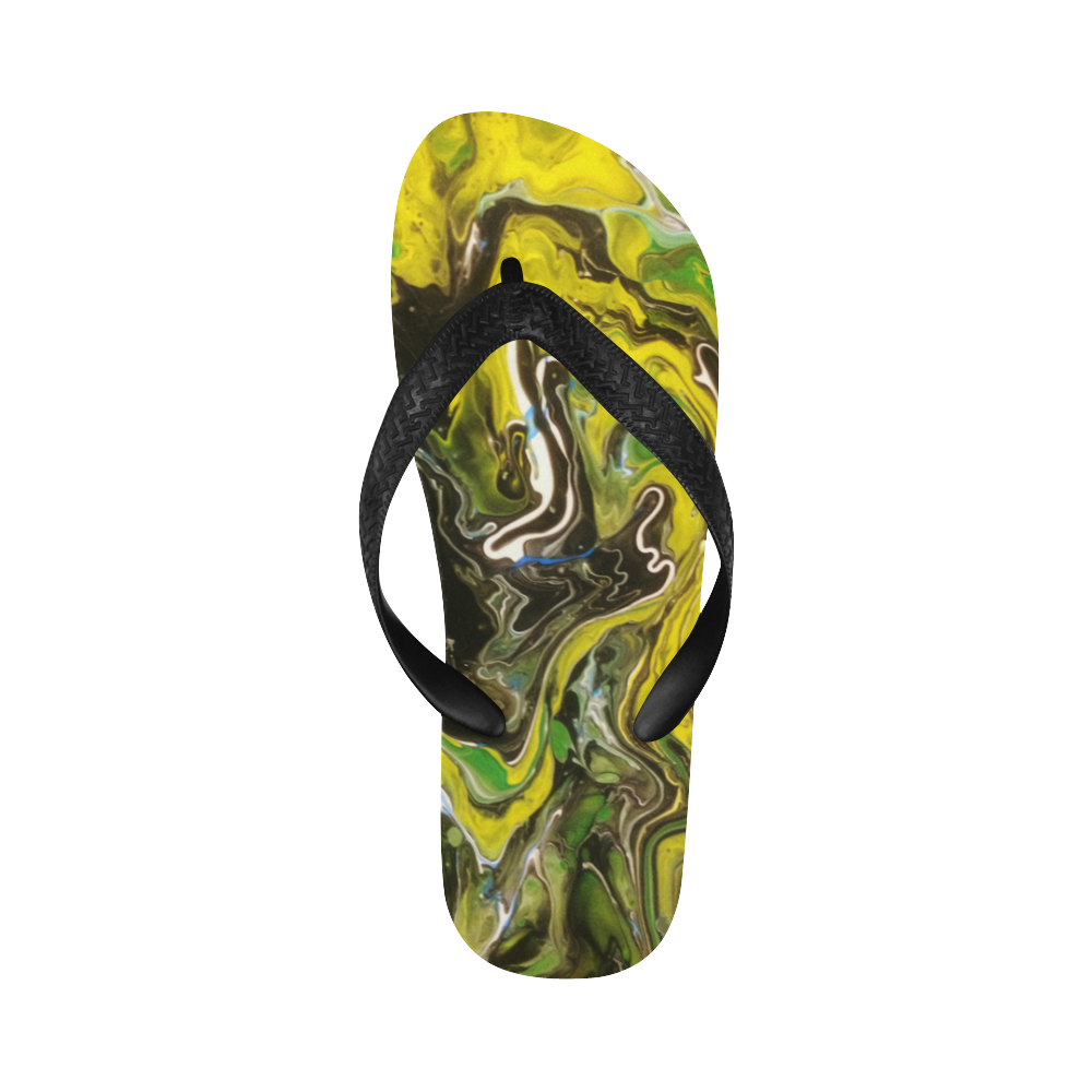 Liquified Rainforest Flip Flops for Men/Women (Model 040)