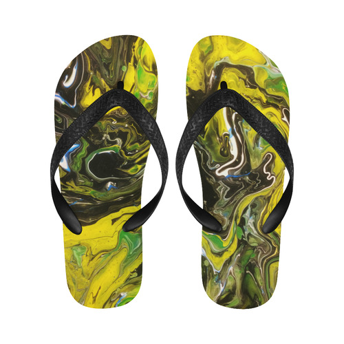 Liquified Rainforest Flip Flops for Men/Women (Model 040)