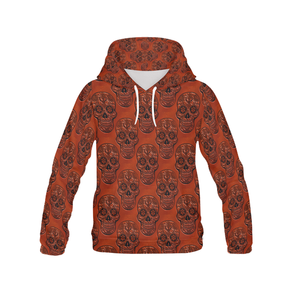 Skull20170501_by_JAMColors All Over Print Hoodie for Women (USA Size) (Model H13)
