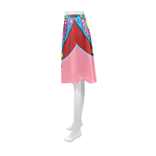 Sugar Peace Skull Athena Women's Short Skirt (Model D15)