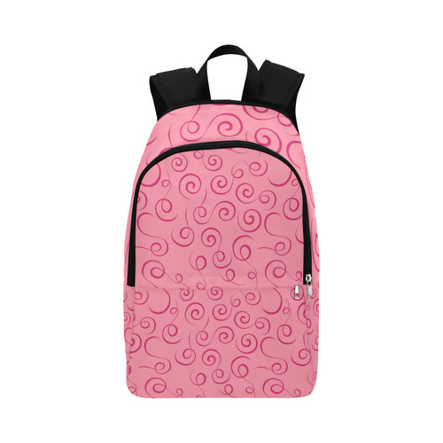 pink-swirl Fabric Backpack for Adult (Model 1659)