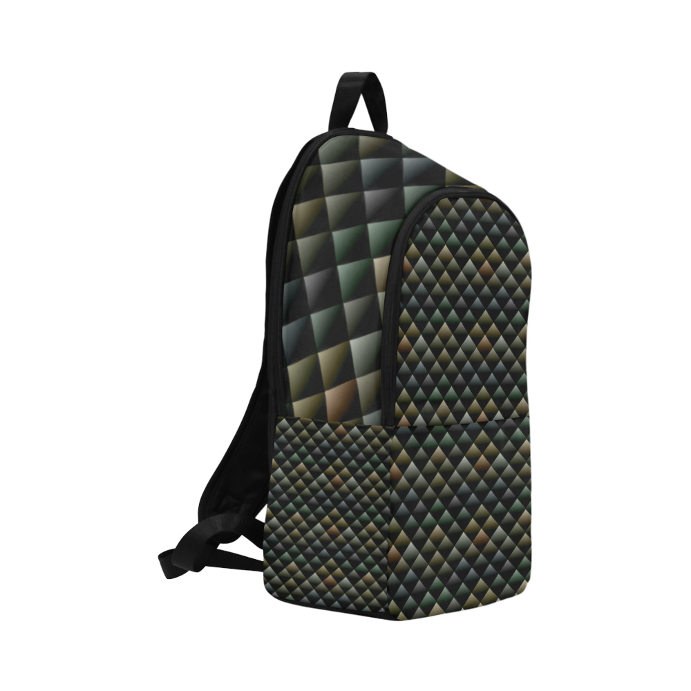 snake skin Fabric Backpack for Adult (Model 1659)
