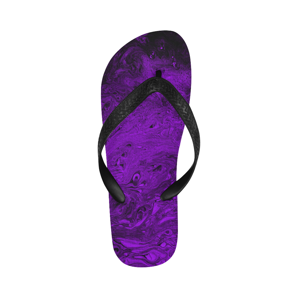 Secret Caves - Violet Flip Flops for Men/Women (Model 040)