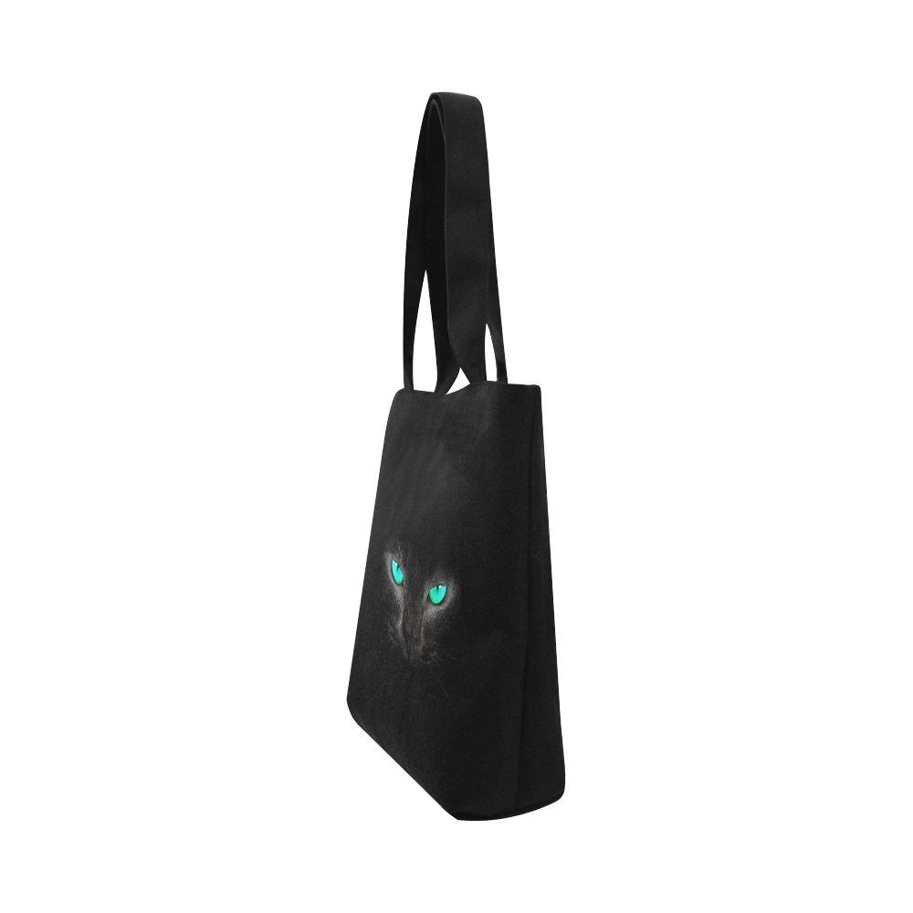 BLACK Canvas Tote Bag (Model 1657)