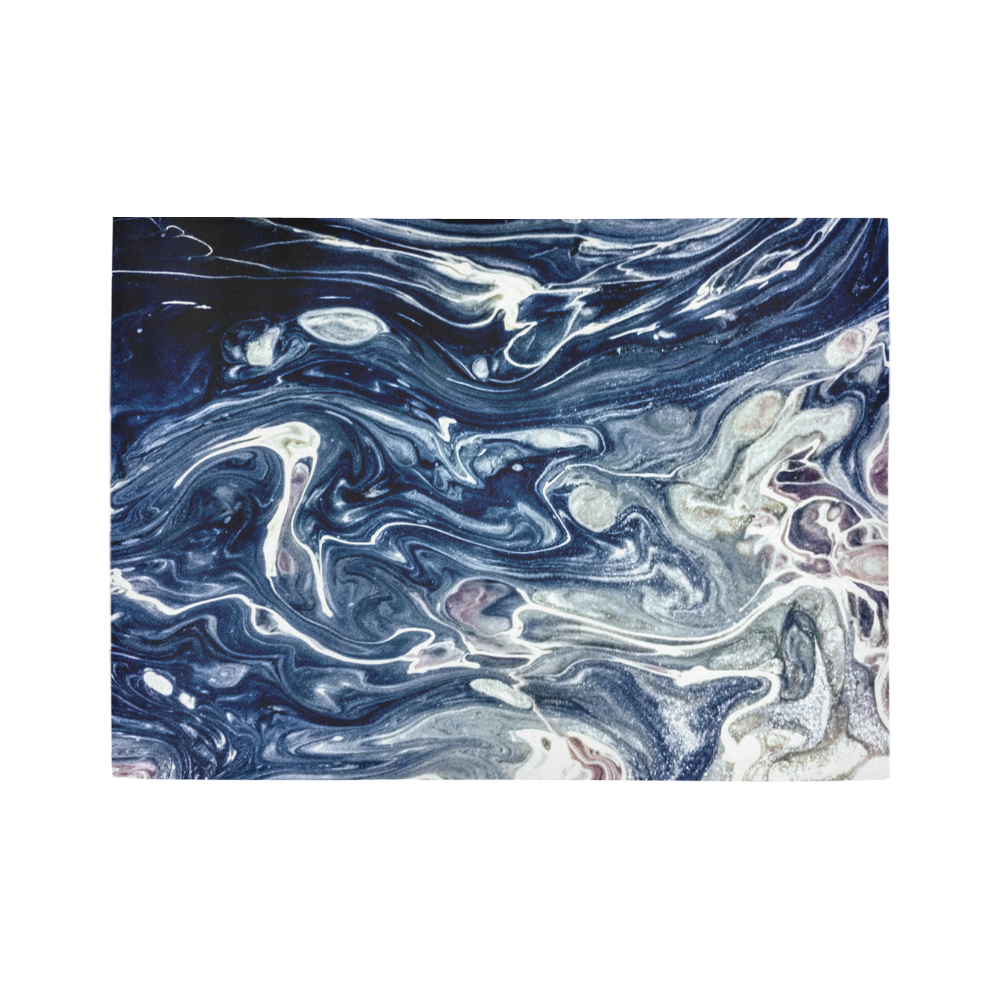 Wild Blueberry Swirl Area Rug7'x5'