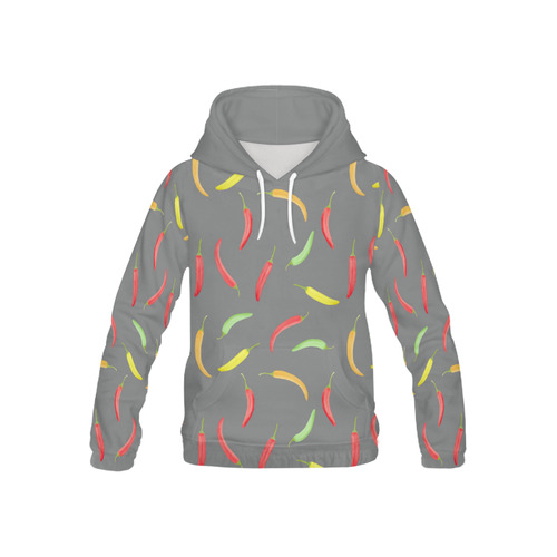 Chili Peppar, food All Over Print Hoodie for Kid (USA Size) (Model H13)