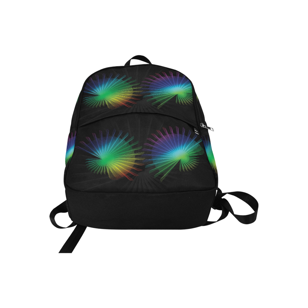 Rainbow Fan Fabric Backpack for Adult (Model 1659)