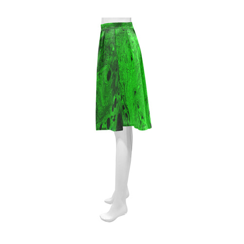 Secret Caves - Green Athena Women's Short Skirt (Model D15)