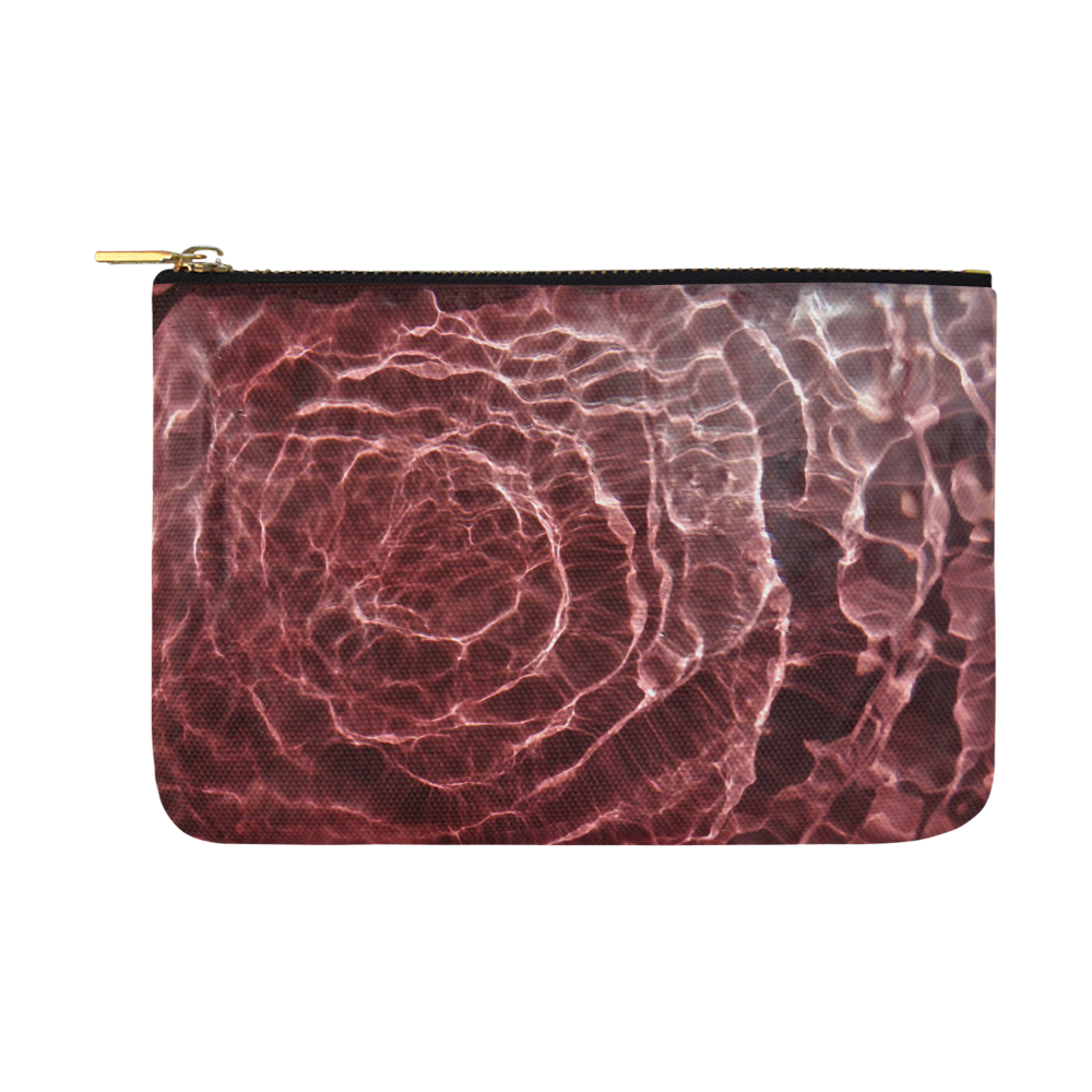 Dark Pink Light Ray Carry-All Pouch 12.5''x8.5''