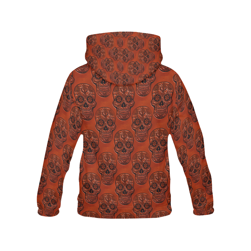 Skull20170501_by_JAMColors All Over Print Hoodie for Women (USA Size) (Model H13)