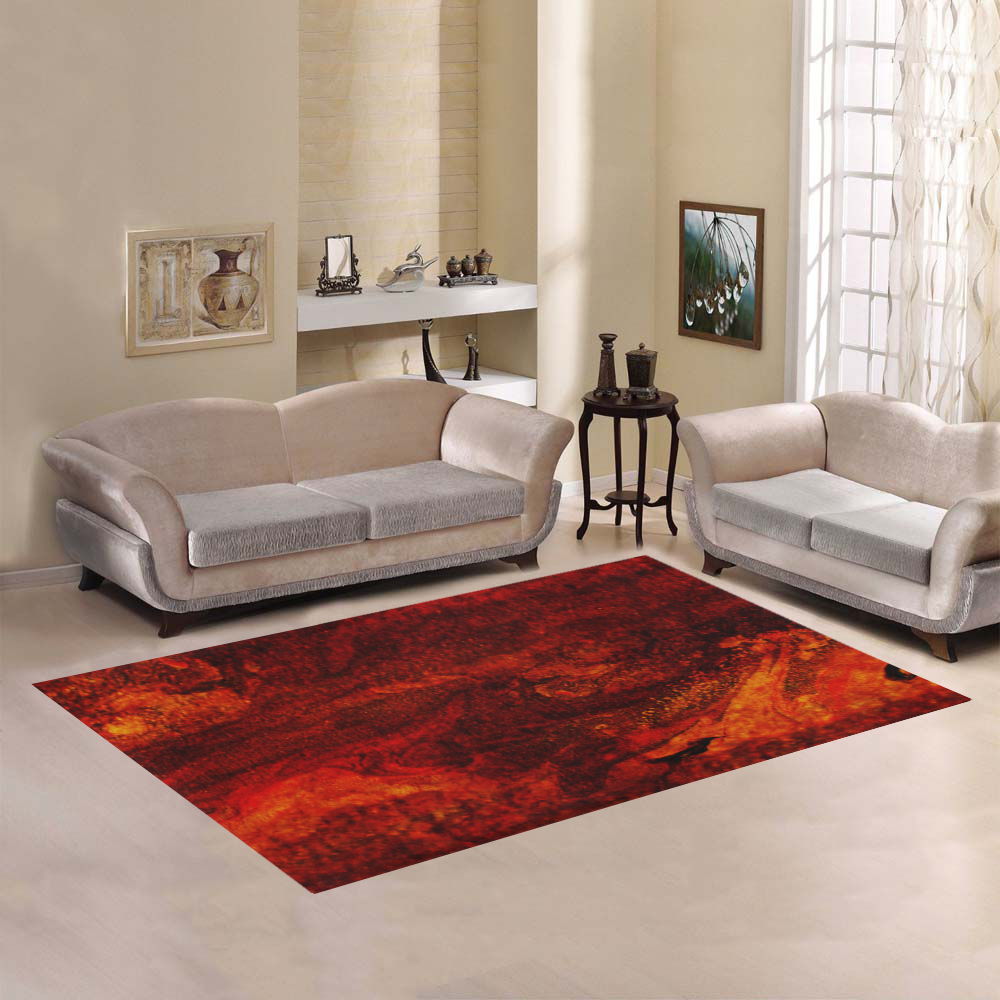 Red Sands of Mars Area Rug7'x5'