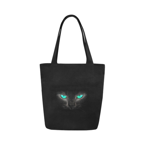 BLACK Canvas Tote Bag (Model 1657)