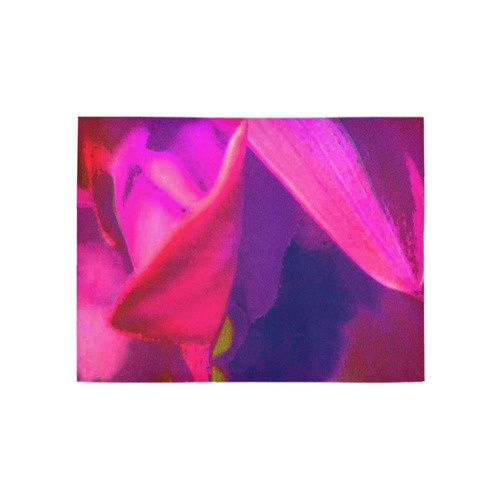 Hot Neon Flower Area Rug 5'3''x4'