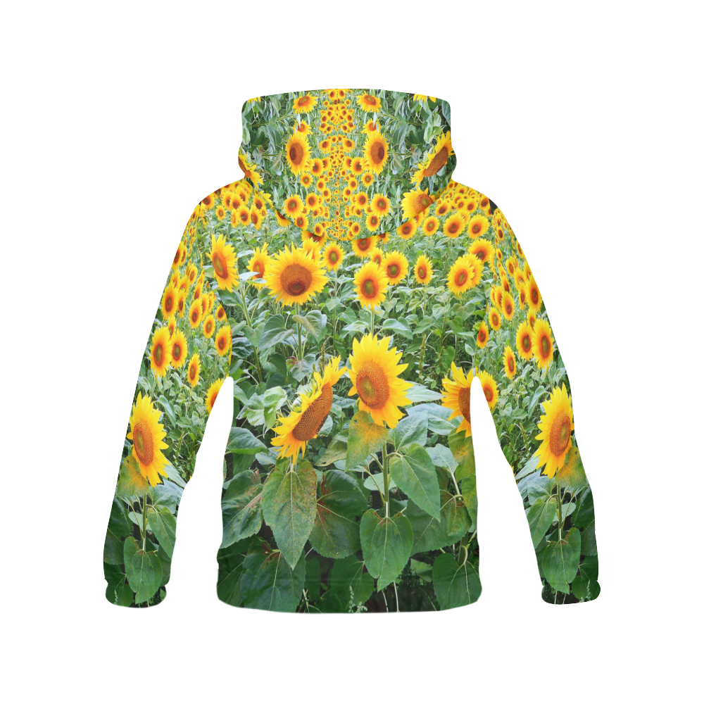 Sunflower Field All Over Print Hoodie for Men (USA Size) (Model H13)