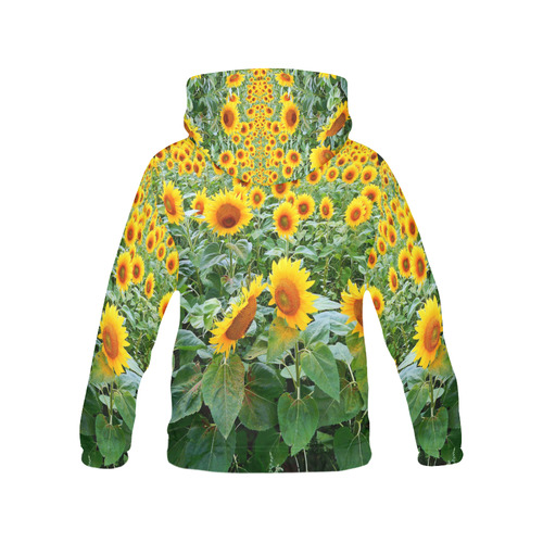 Sunflower Field All Over Print Hoodie for Men (USA Size) (Model H13)