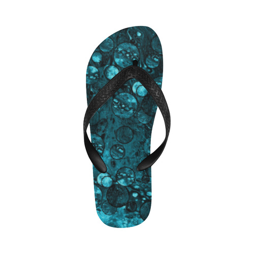 Ocean Dollars Blue Flip Flops for Men/Women (Model 040)