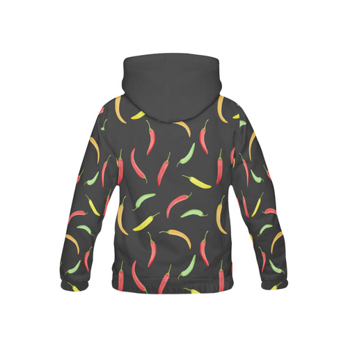 Chili Peppar, food All Over Print Hoodie for Kid (USA Size) (Model H13)