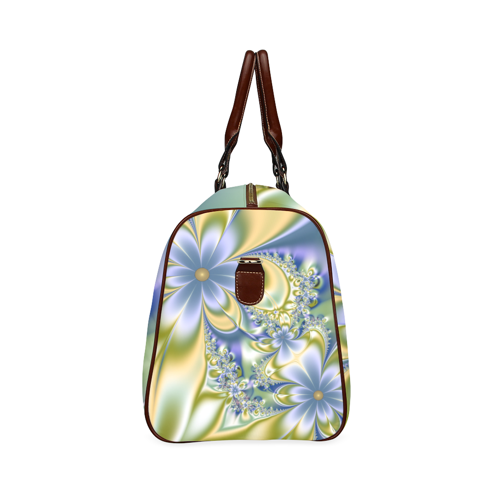 Silky Flowers Waterproof Travel Bag/Small (Model 1639)