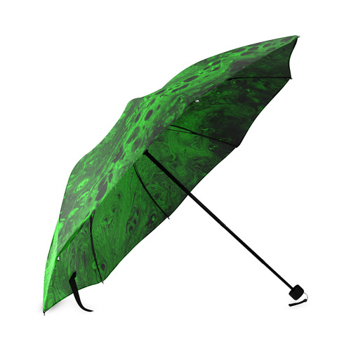 Secret Caves - Green Foldable Umbrella (Model U01)