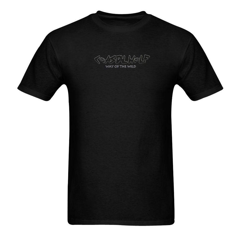 COASTAL WOLF LOGO Men's T-Shirt in USA Size (Two Sides Printing)