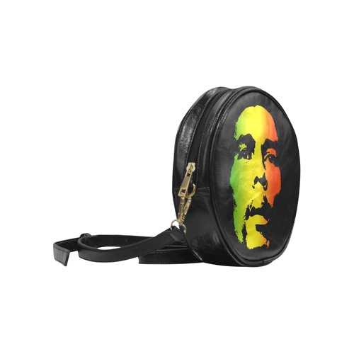 King Of Reggae Bob Marley Round Sling Bag (Model 1647)