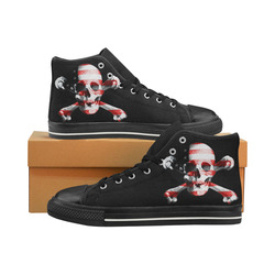 jolly-roger-Skull Men’s Classic High Top Canvas Shoes (Model 017)