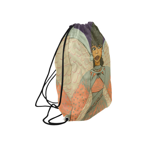 Sassy Angel Drawstring Bag Large Drawstring Bag Model 1604 (Twin Sides)  16.5"(W) * 19.3"(H)