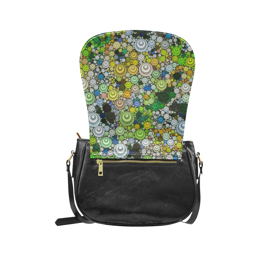 sweet Bubble Fun C by JamColors Classic Saddle Bag/Large (Model 1648)
