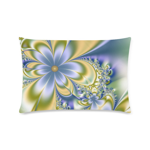 Silky Flowers Custom Rectangle Pillow Case 16"x24" (one side)