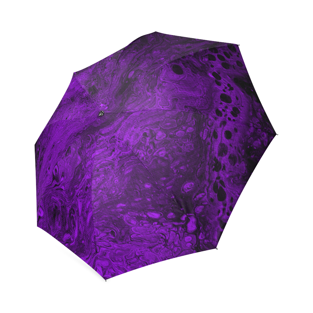 Secret Caves - Violet Foldable Umbrella (Model U01)