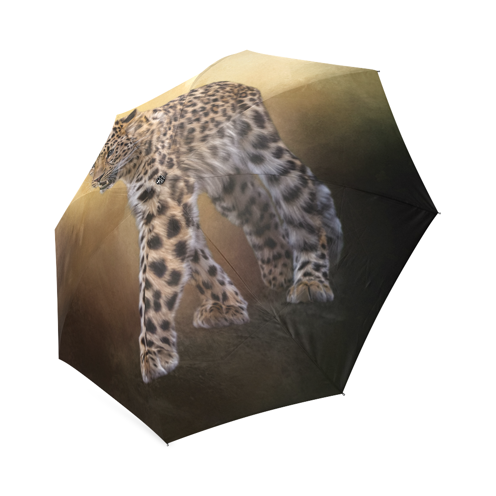 A magnificent painted Amur leopard Foldable Umbrella (Model U01)