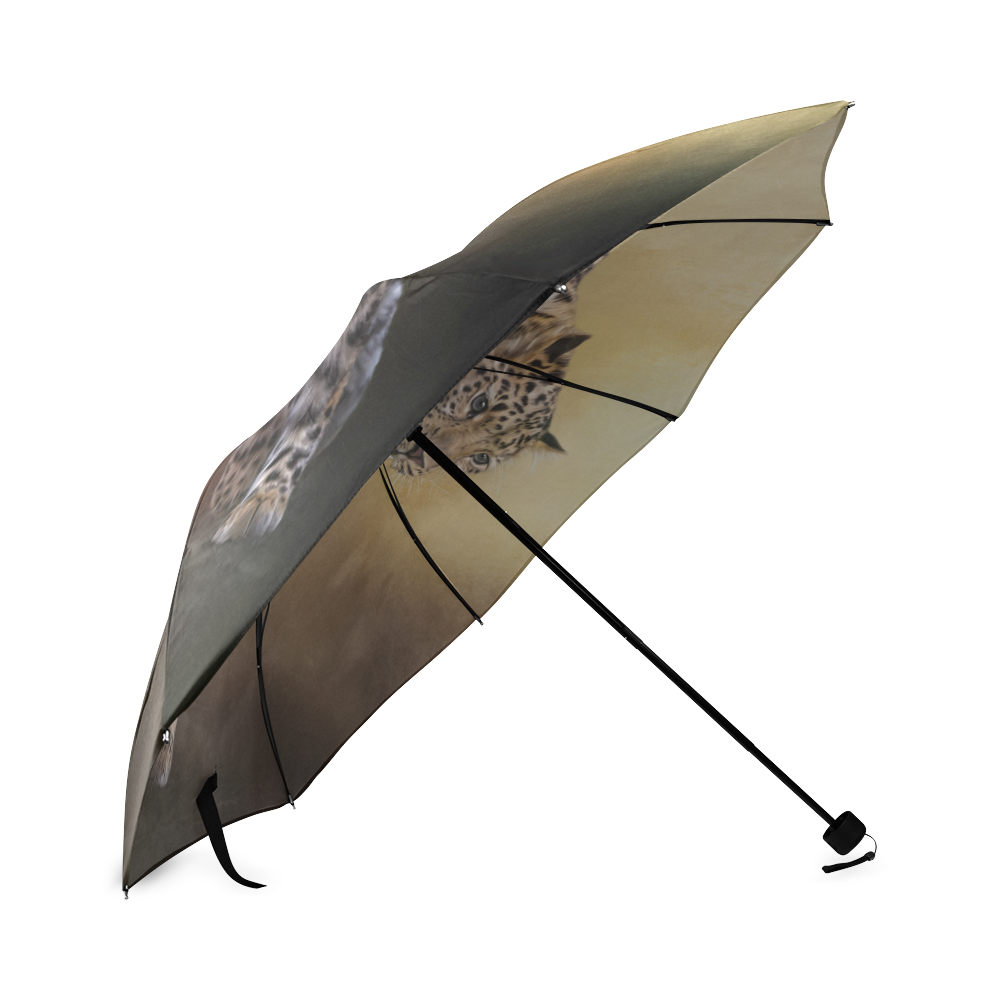 A magnificent painted Amur leopard Foldable Umbrella (Model U01)