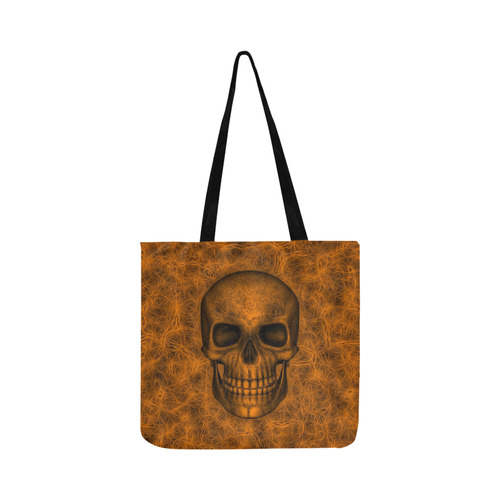 Smiling Skull on Fibers A by JamColors Reusable Shopping Bag Model 1660 (Two sides)