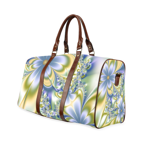 Silky Flowers Waterproof Travel Bag/Large (Model 1639)