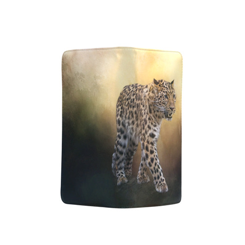 A magnificent painted Amur leopard Men's Clutch Purse （Model 1638）