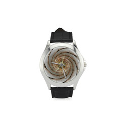 Spiral Eye 3D - Jera Nour Women's Classic Leather Strap Watch(Model 203)