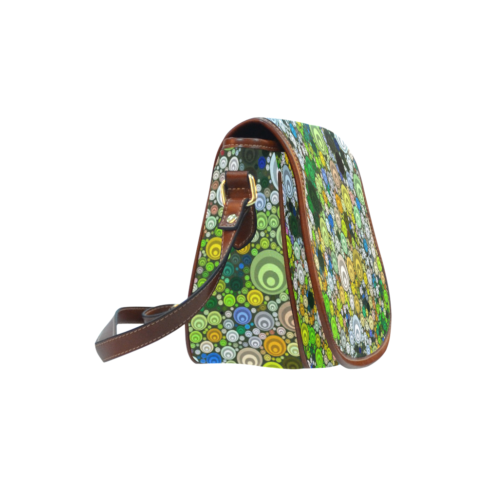 sweet Bubble Fun C by JamColors Saddle Bag/Small (Model 1649) Full Customization