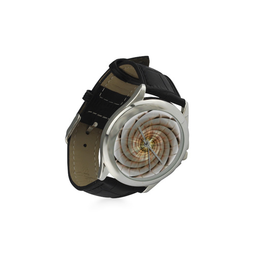 Spiral Eye 3D - Jera Nour Women's Classic Leather Strap Watch(Model 203)
