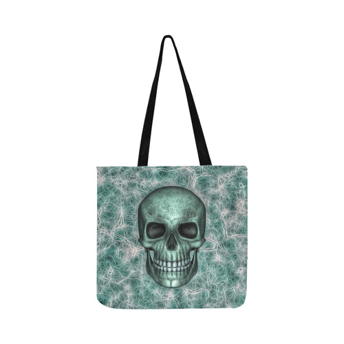 Smiling Skull on Fibers G by JamColors Reusable Shopping Bag Model 1660 (Two sides)