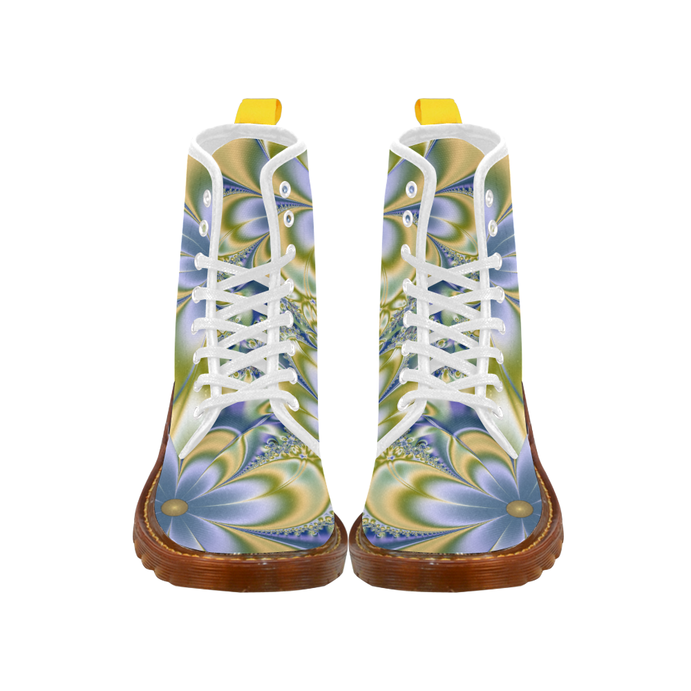 Silky Flowers Martin Boots For Women Model 1203H