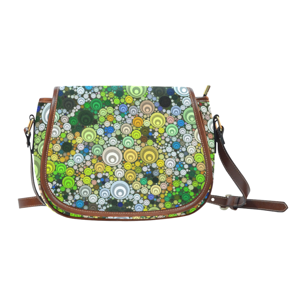 sweet Bubble Fun C by JamColors Saddle Bag/Small (Model 1649) Full Customization